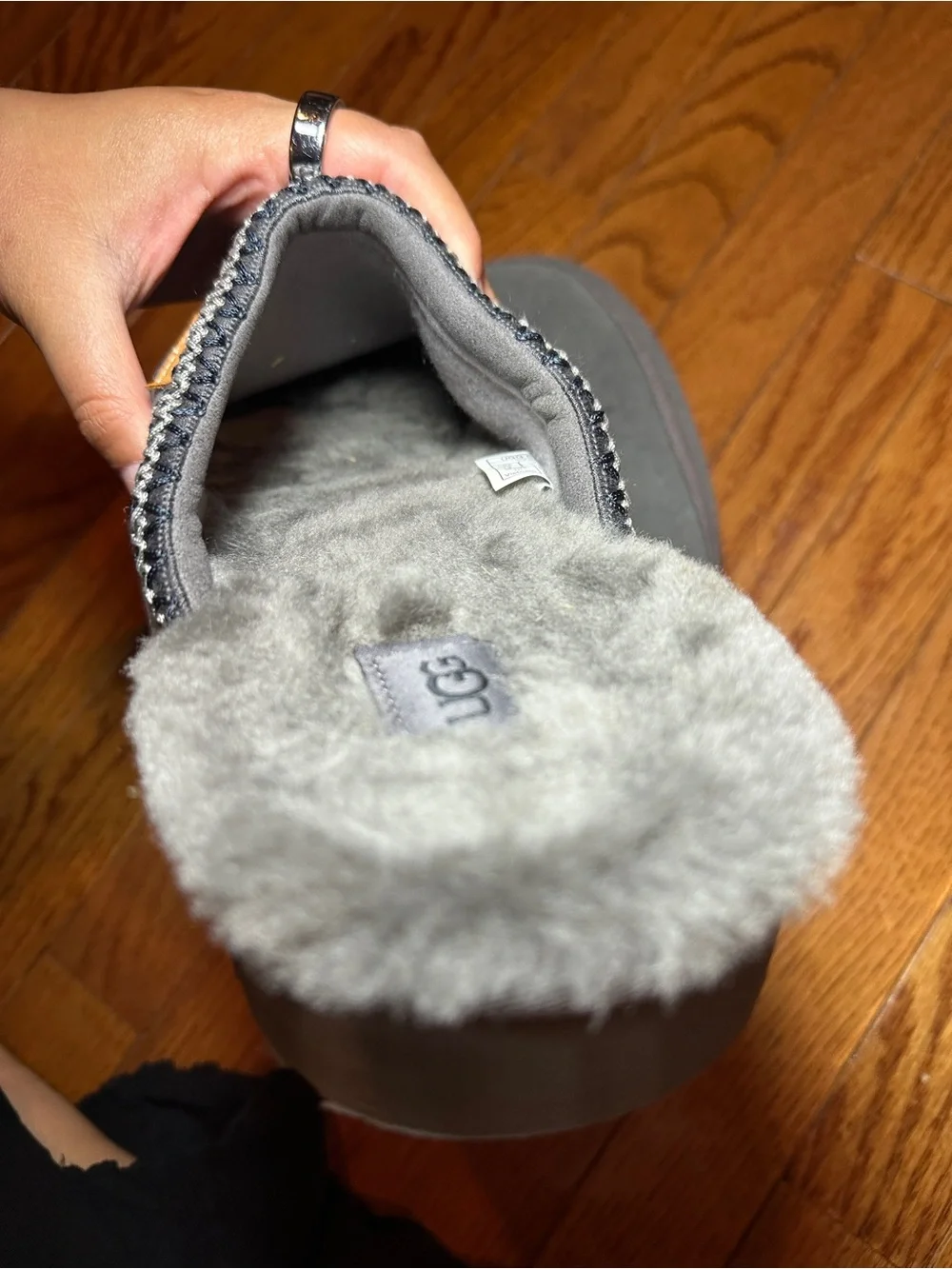 UGG Men’s Tasman Slip-Ons - Dark Grey- Size 12